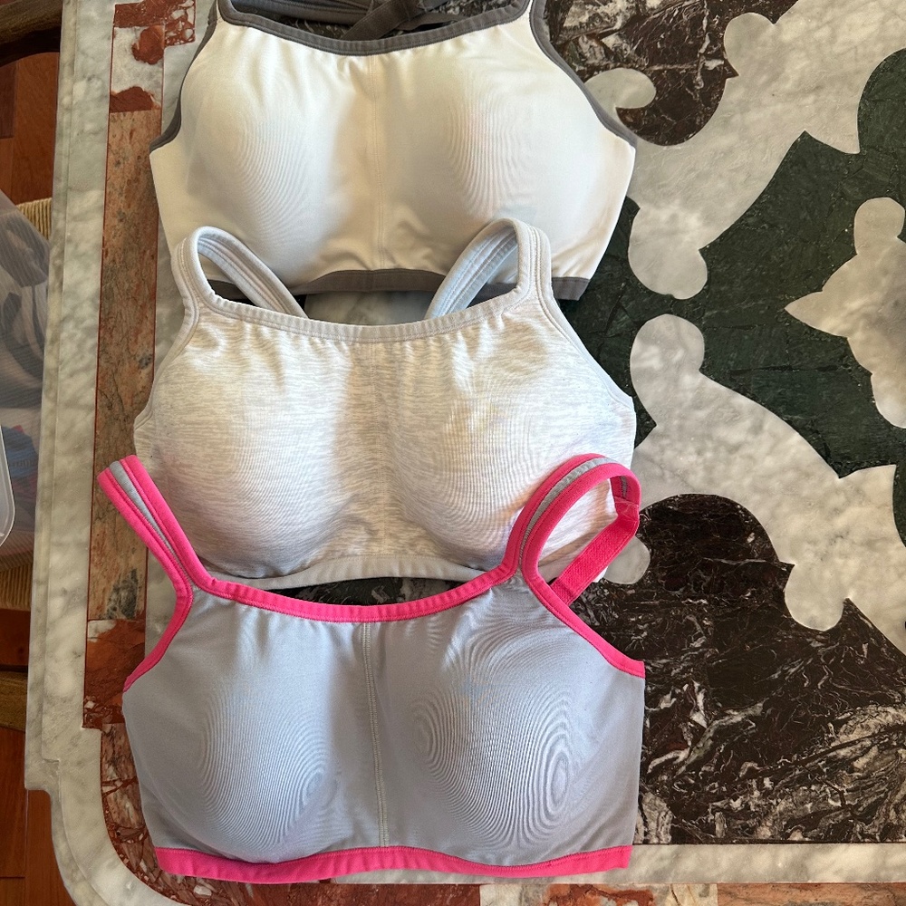 Three Natori sports bras 34DD
